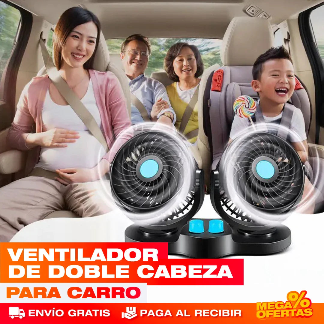 COOLCAR™ - VENTILADOR DE DOBLE CABEZA PARA CARRO