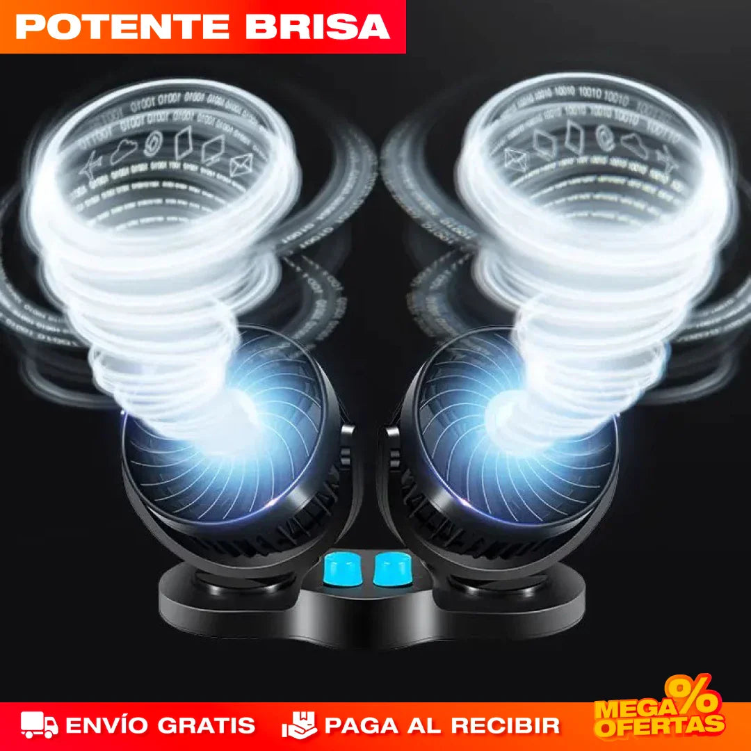 COOLCAR™ - VENTILADOR DE DOBLE CABEZA PARA CARRO