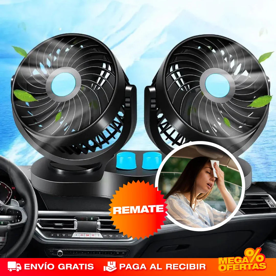 COOLCAR™ - VENTILADOR DE DOBLE CABEZA PARA CARRO